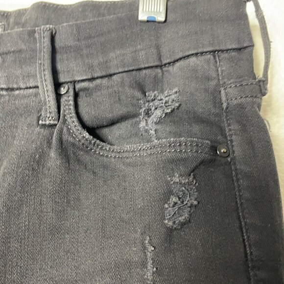 Mother Denim the Looker Ankle Fray Jeans in Guilty as Sin Wash Women’s Size 30 - Picture 7 of 12